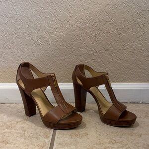 Michael Kors Tan Heeled Sandals